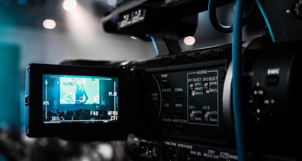 black camera-record-interview